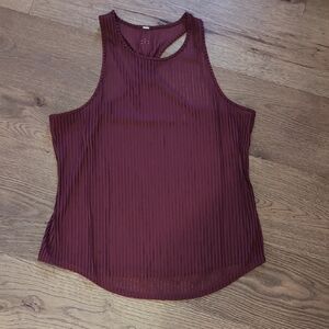 ALO Yoga Burgundy Tank Top